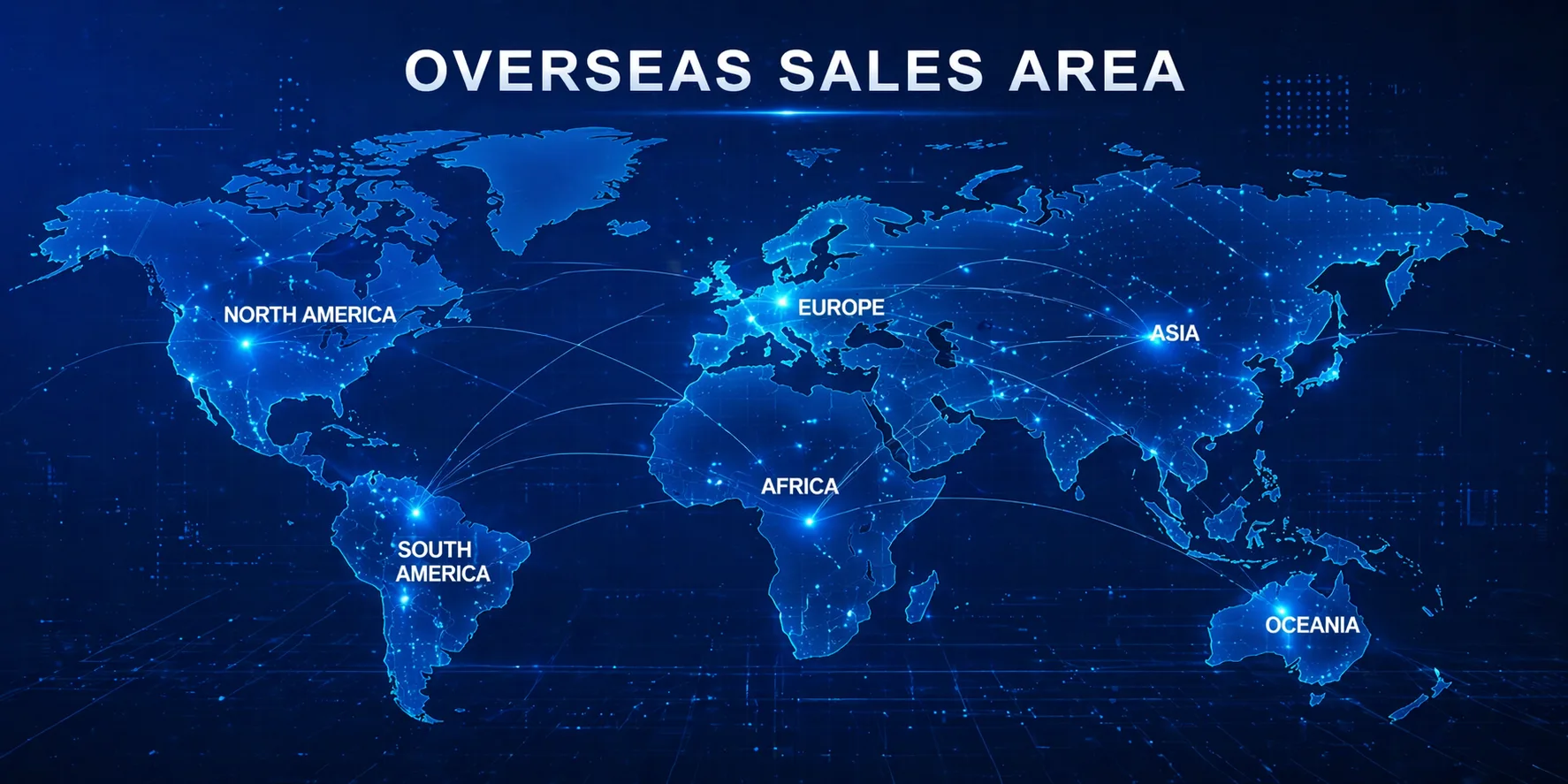 YosoVision overseas sales area map